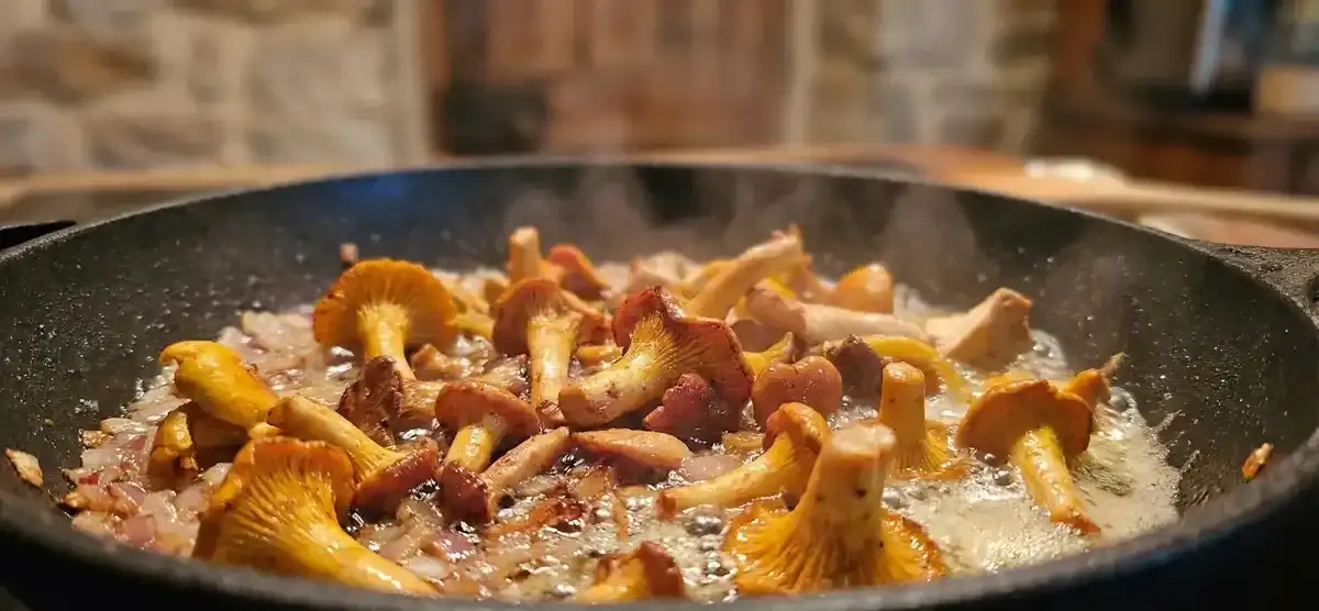 Poêlée de girolles au beurre